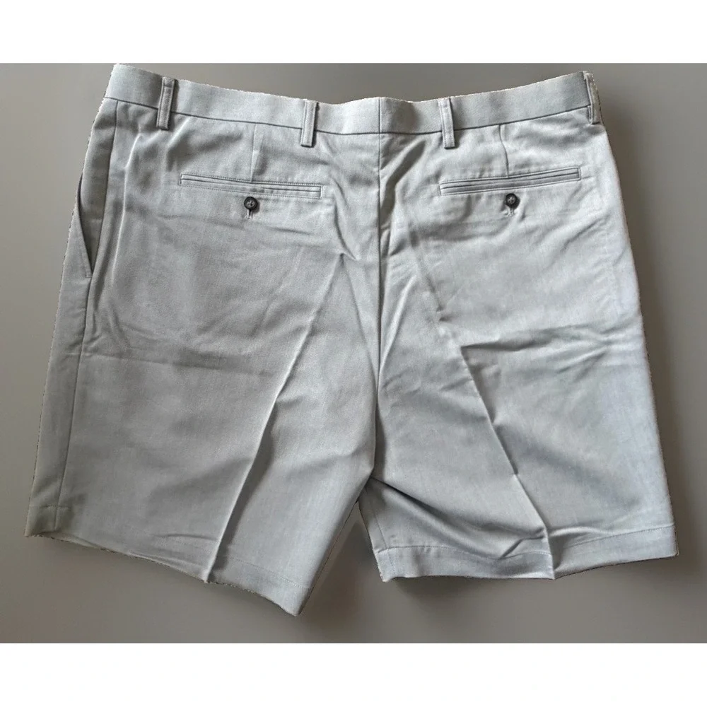 New Cutter & Buck Chino Golf Shorts Flat Front Tan Men's Size 44 B NWT JBHS